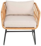 Zestaw 2 foteli ogrodowych ze sztucznego rattanu Bonami Essentials Vistdal