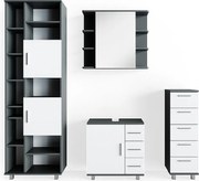 Zestaw mebli łazienkowych antracyt 60x33x60 ilias