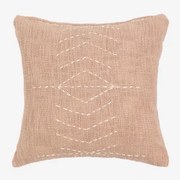 Poduszka Bawełniana Kwadratowa (40x40 Cm) Ceara Marrón Nude Claro - Sklum