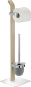 Stojak na papier toaletowy i szczotkę do WC, SAMONA BROWN - 2 w 1, WENKO