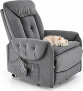 Nowoczesny szary fotel wypoczynkowy A8-C13