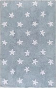Niebieski dywan w gwiazdki dla dzieci Bambini