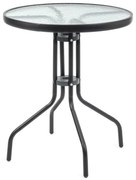 STOLIK KAWOWY ZE SZKLANYM BLATEM 60CM