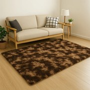 Pluszowy dywan – brązowy, miękki i nowoczesny do każdego pomieszczenia