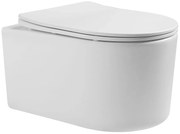 Miska WC wisząca bezkołnierzowa biała MAXIMA MINI z deską wolnoopadającą typu Slim