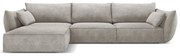 Jasnoszary narożnik (lewostronny) Vanda – Mazzini Sofas