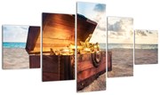 Obraz - Skarb na plaży (125x70 cm)