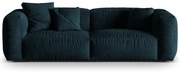 Ciemnoniebieska aksamitna sofa modułowa 240 cm Martina – Micadoni