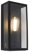 Zewnetrzna Industrialna lampa ścienna zewnętrzna czarna IP44 ze szkłem - Rotterdam Nowoczesny Oswietlenie zewnetrzne
