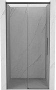 Mexen Rox drzwi prysznicowe rozsuwane 100 cm, transparent, gun gray szczotkowany - 8C2-100-000-66-00