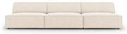 Kremowa aksamitna sofa 240 cm Jodie – Micadoni Home