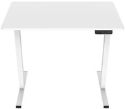 Biurko wysokie podnoszone elektrycznie do pracy na stojąco biały M0-H40