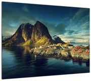 Obraz wioski rybackiej w Norwegii (70x50 cm)