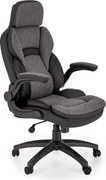 Popielato Biurowy Czarny Fotel Obrotowy C9-M40