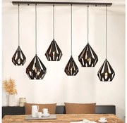 Eglo 43846 - Lampa sufitowa CARLTON 6xE27/40W/230V na linkach