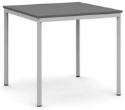 Stół jadalniany, 80x80 cm, szara podstawa, grafit