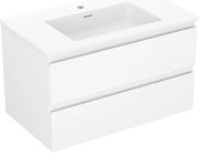 Mexen Orio szafka łazienkowa 80 cm z umywalką Otis, 2 szuflady, biała mat - 91A10-08047-2-BFF01-W18M01