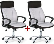 Fotel biurowy DERRY TEX 1+1 GRATIS, szary