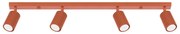 Listwa oświetleniowa 4-punktowa KARBON 4L ochra czerwona ryflowana SOLLUX  LIGHTING