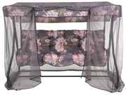 Huśtawka ogrodowa z moskitierą Milano Black Edition A098-01PB PATIO