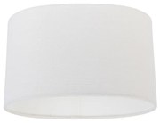 Biały owalny abażur lniany 25/16/15