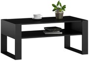 Czarna Ława Kawowa Z Półką W1-E18
