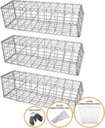 Kosze gabionowe 100 x 30 x 30 cm / Opakowanie 3 szt.