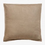 Kwadratowa Poduszka 40x40 Cm Z Bawełny I Lnu Angola Moka Brown - Sklum