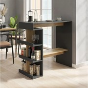 Stół barowy antracyt/złoty dąb 108x50x103 dana