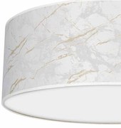 Lampa sufitowa, biała, złota, okrągła SENSO White/Gold 3xE27 Ø50cm