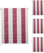 Roleta MCW-D52 (zestaw 4 sztuk),  czerwony/biały/beżowy