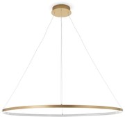 Lampa wisząca w kolorze złota Tomasucci Oval Ring, wys. 92 cm
