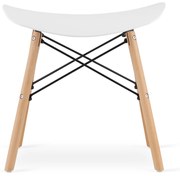 Taboret KORFU - biały x 1