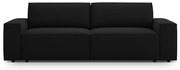 Czarna rozkładana sofa 247 cm Jodie – Micadoni Home