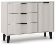 Komoda kaszmirowa z 3 szufladami i szafką N0-N44