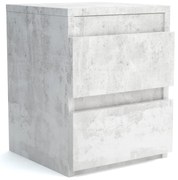 Szafka nocna komoda WIKI z 2 szufladami Beton