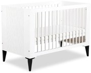Łóżeczko dziecięce MIA 120x60 białe/czarne LITTLE SKY