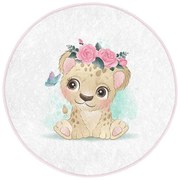 Biały dywan dziecięcy ø 100 cm Comfort – Mila Home