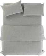 Szarozielona lniana pościel jednoosobowa 135x200 cm Stone – Native Natural