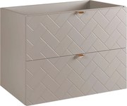Kaszmirowa szafka pod umywalkę w jodełkę angielską 80 cm W4-E70