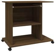 Mobilne biurko do pracy brązowy dąb W0-R71