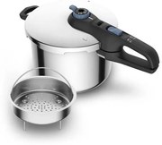 Tefal - Szybkowar 8 l SECURE TRENDY stal nierdzewna