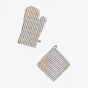 Zestaw Rękawicy I Ściereczki Do Piekarnika Oziel Kremowa - Sklum