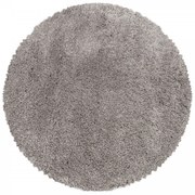 Dywan shaggy Fluffy Super Soft  beżowy koło 80 cm x 80 cm