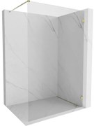 Mexen Lunar ścianka prysznicowa Walk-in prawa 50 x 200 cm, transparent 8 mm, złota - 830-050-000-50-00-P