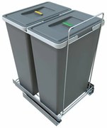 Elletipi Wbudowany kosz na śmieci ECOFIL, 35 + 35l