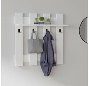 Wieszak ścienny CARINA 70x70 cm biały