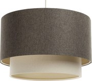 Lampa wisząca ERUTAN DOUBLE 40 szara/kremowa