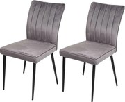 Krzesło do jadalni MCW-K16 (zestaw 2 sztuk),  ciemnoszary
