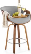 Hoker w stylu modern retro orzech + popielaty K4-N72